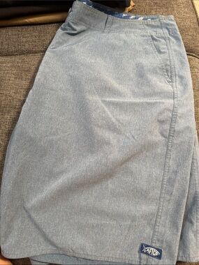 AFTCO Light Blue Men's Relaxed Jeans Shorts